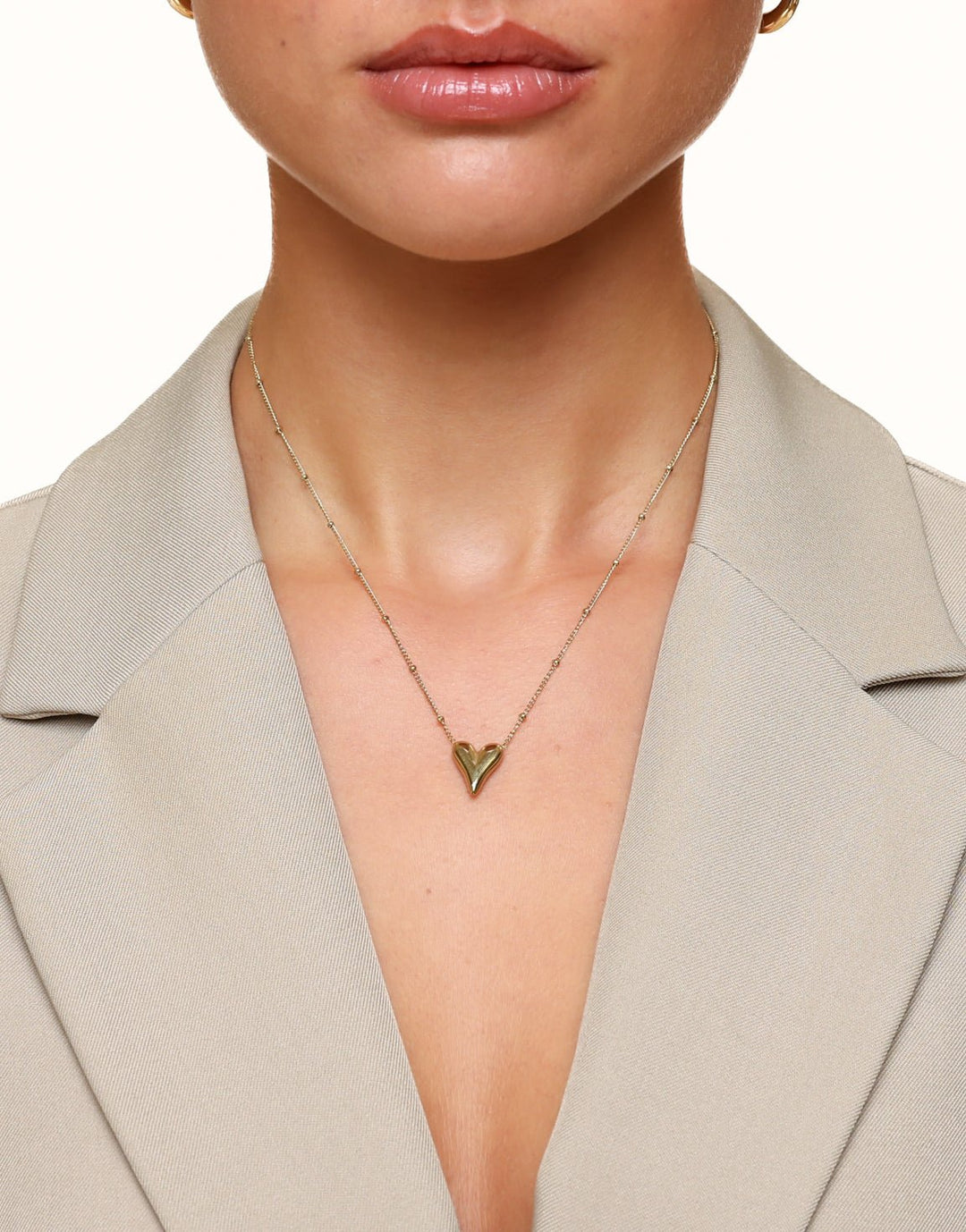 Golden Statement Hartjes - Ketting
