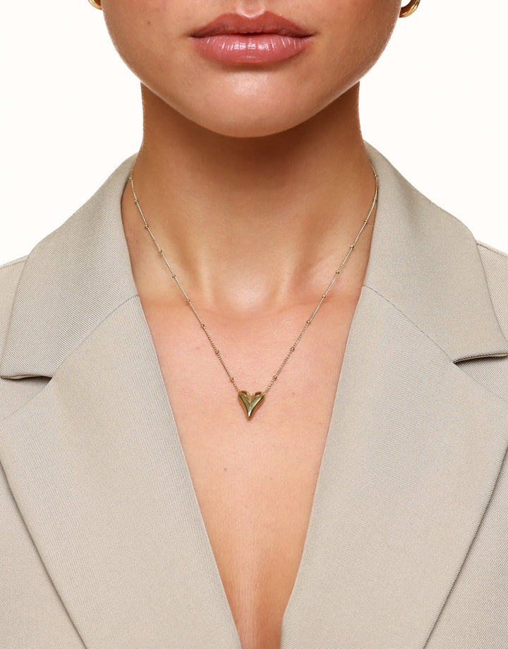 Golden Statement Hartjes - Ketting