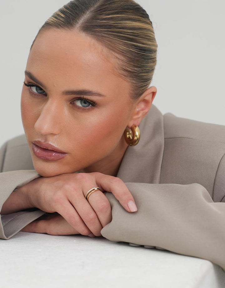 Golden Wide Open - Earrings