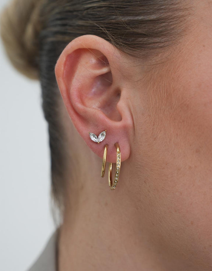Golden Basic Hoop - Earrings