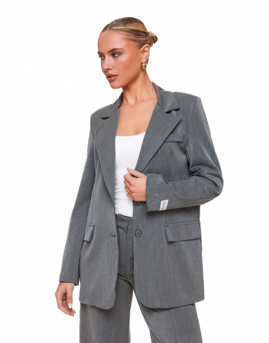 Grey Basic LS - Blazer