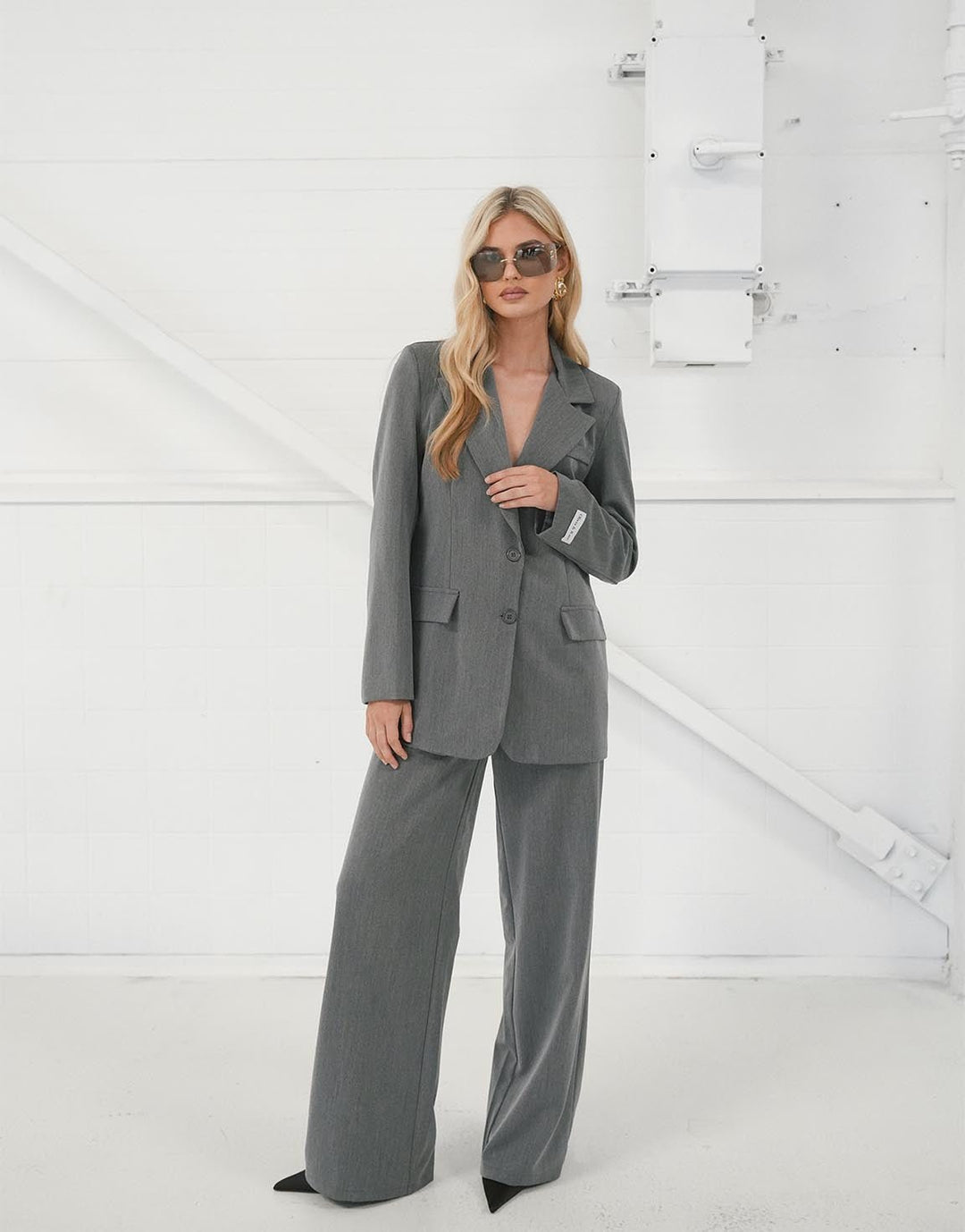 Grey Basic LS - Blazer