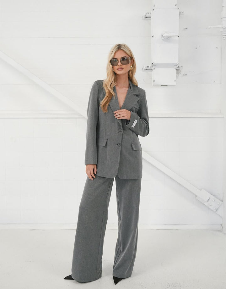 Grey Basic LS - Blazer