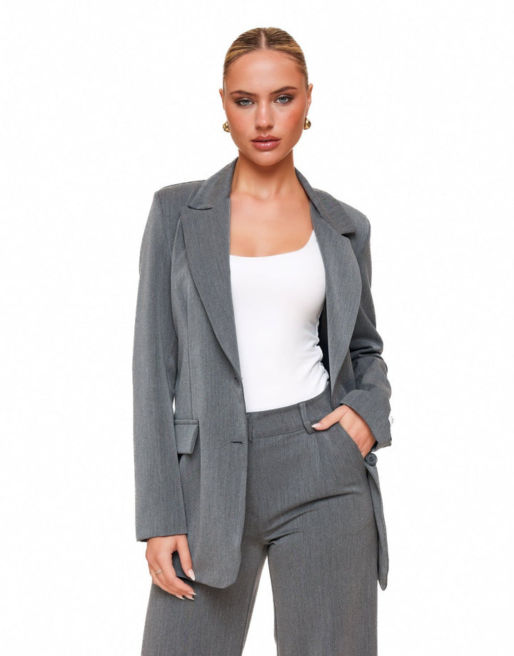 Grey High Waisted - Pantalon