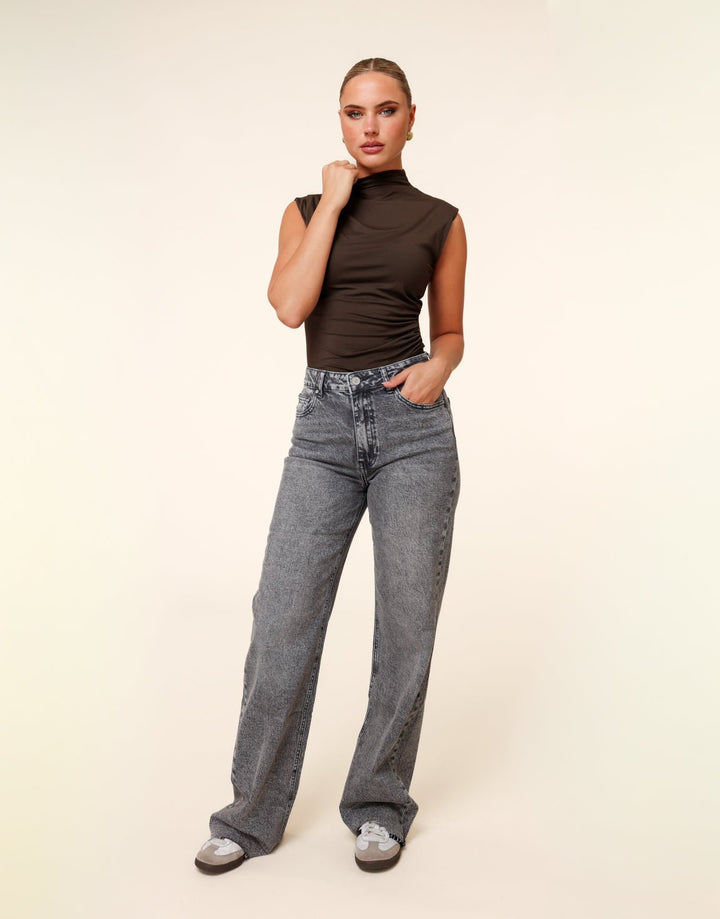 Dark Grey Wide Tall - Jeans