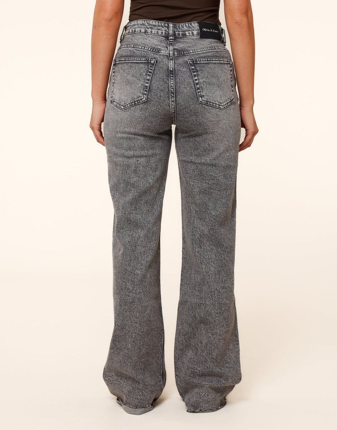 Dark Grey Wide Tall - Jeans