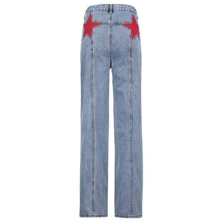 Hylda High-Waisted Seam Detail Jeans