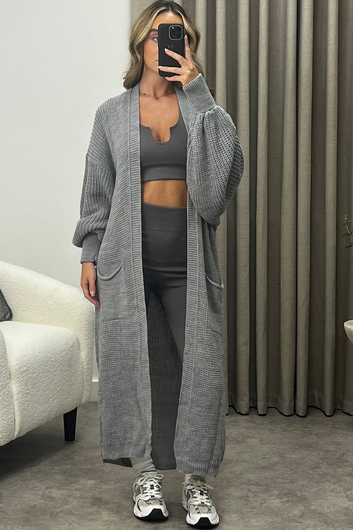 Sundown Slouch Long Knit Cardigan