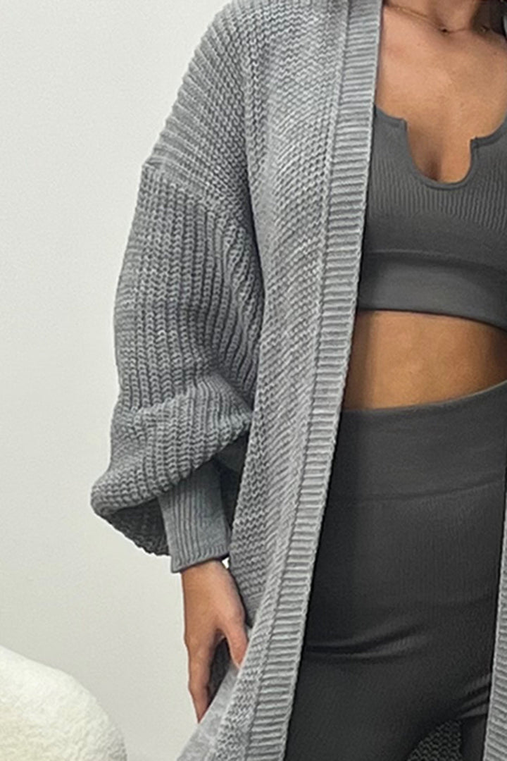 Sundown Slouch Long Knit Cardigan
