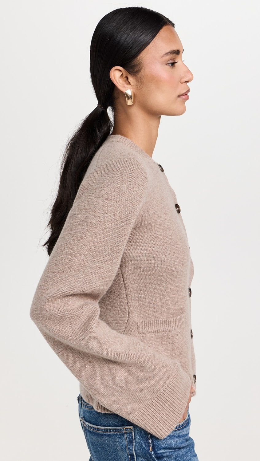 Rue Crest Button Knit Cardigan
