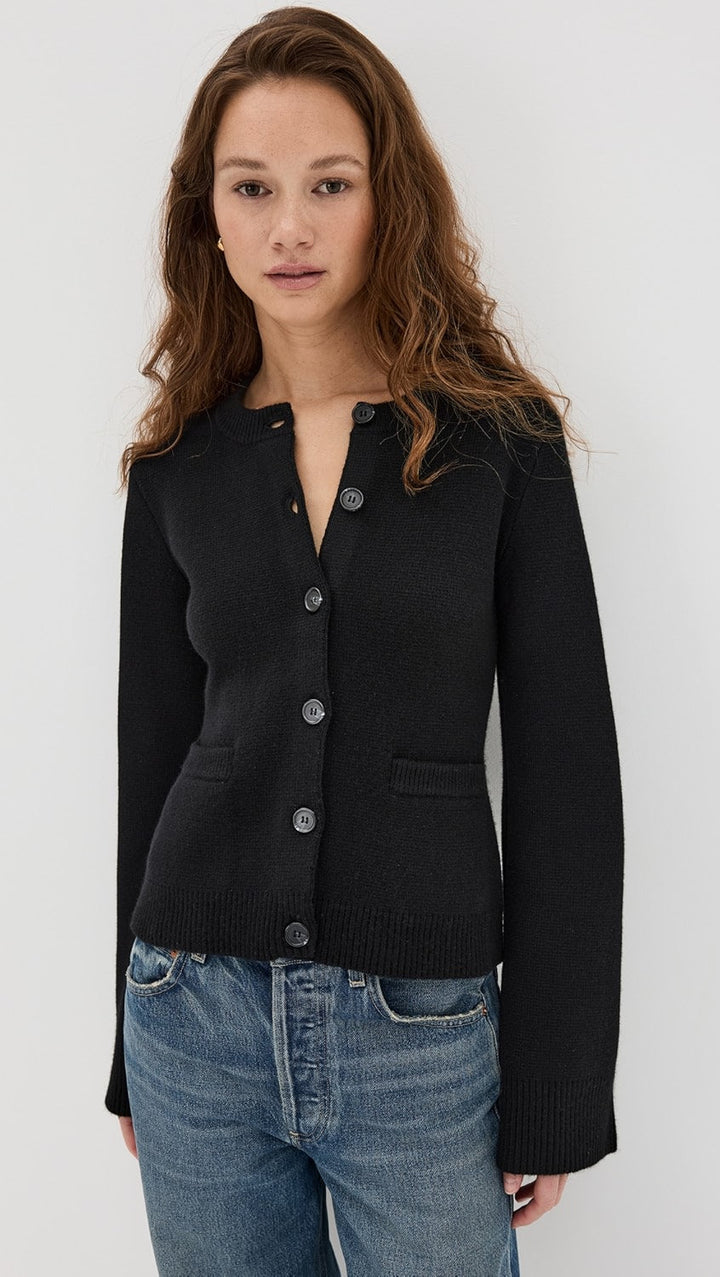 Rue Crest Button Knit Cardigan