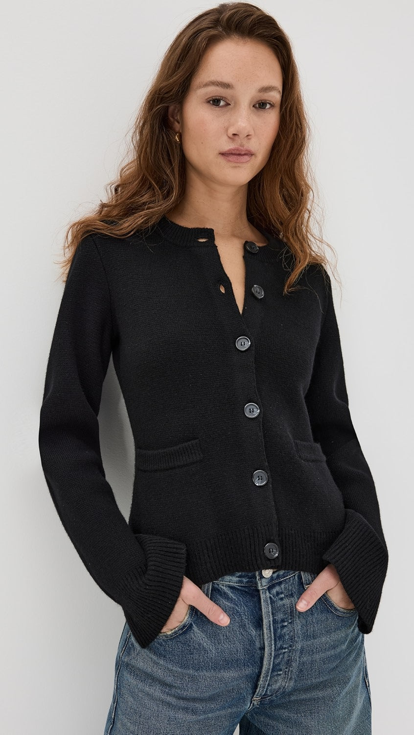 Rue Crest Button Knit Cardigan