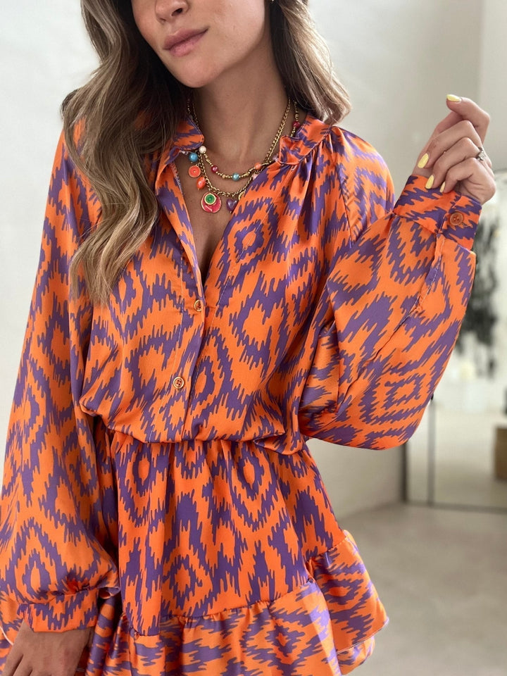 Yasmine Zigzag Ruffle Jumpsuit
