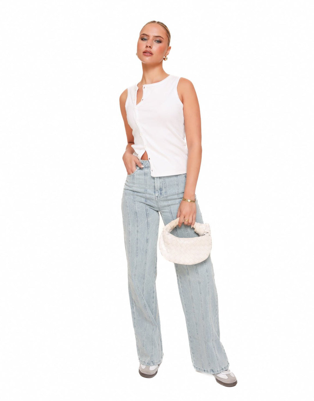 Light Blue Continuous Seams - Jeans