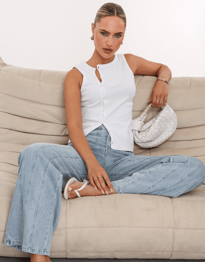 Light Blue Continuous Seams - Jeans