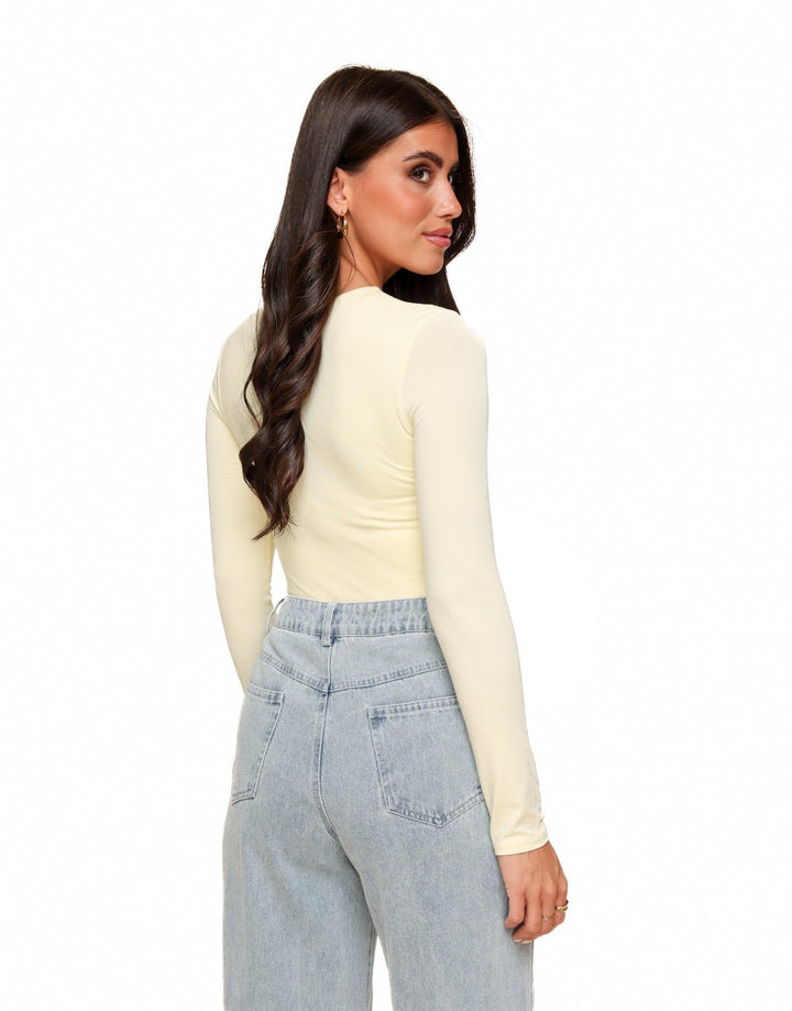 Light Yellow Basic LS - Top