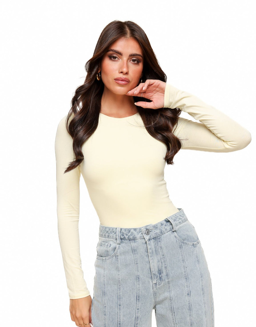 Light Yellow Basic LS - Top