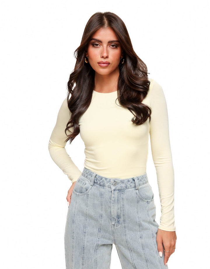 Light Yellow Basic LS - Top