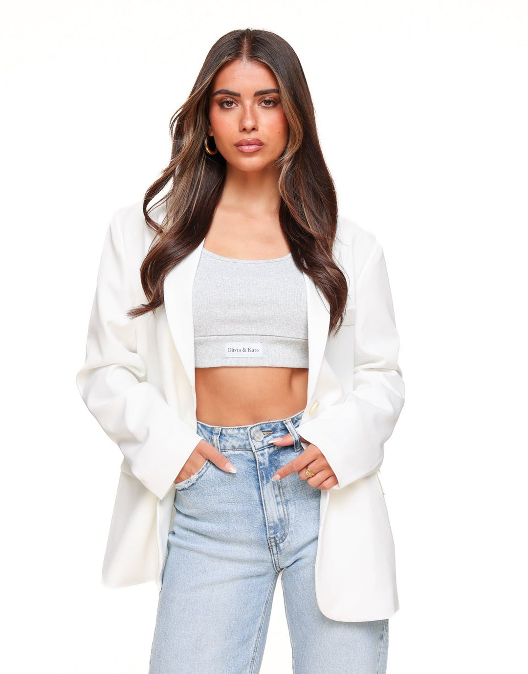 Light Grey Cropped - Top