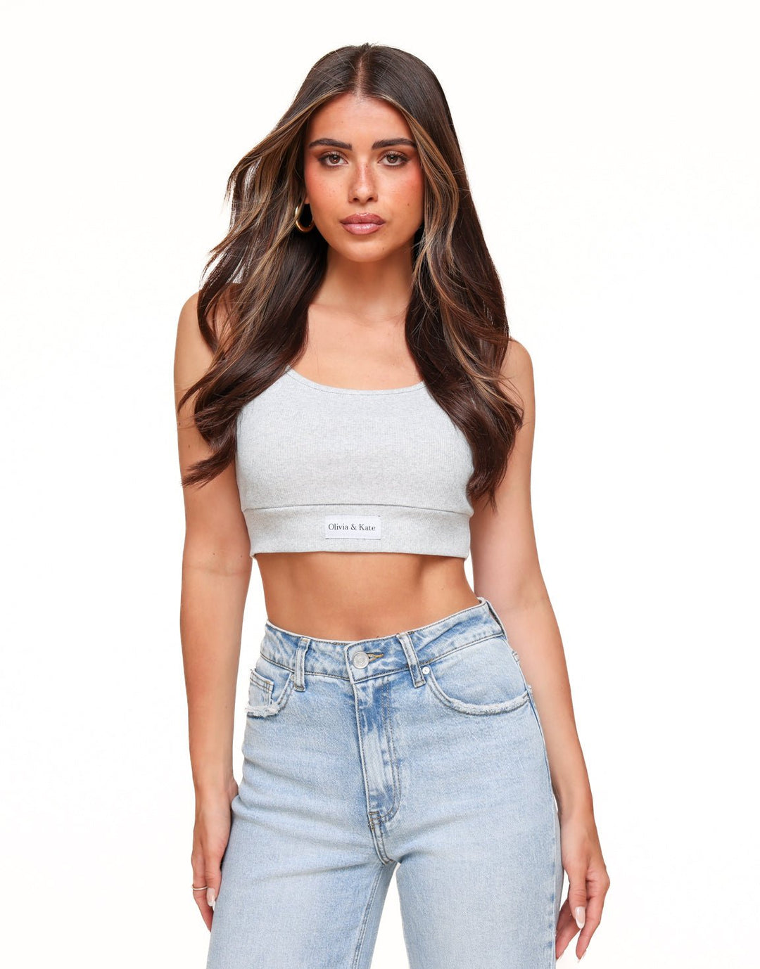 Light Grey Cropped - Top