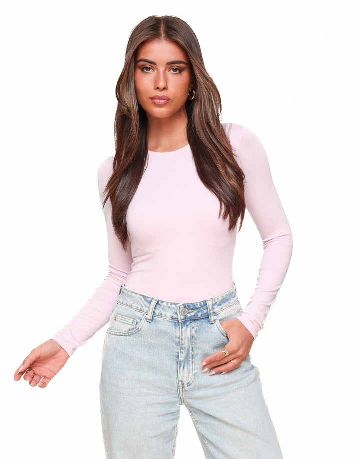 Light Pink Basic LS - Top