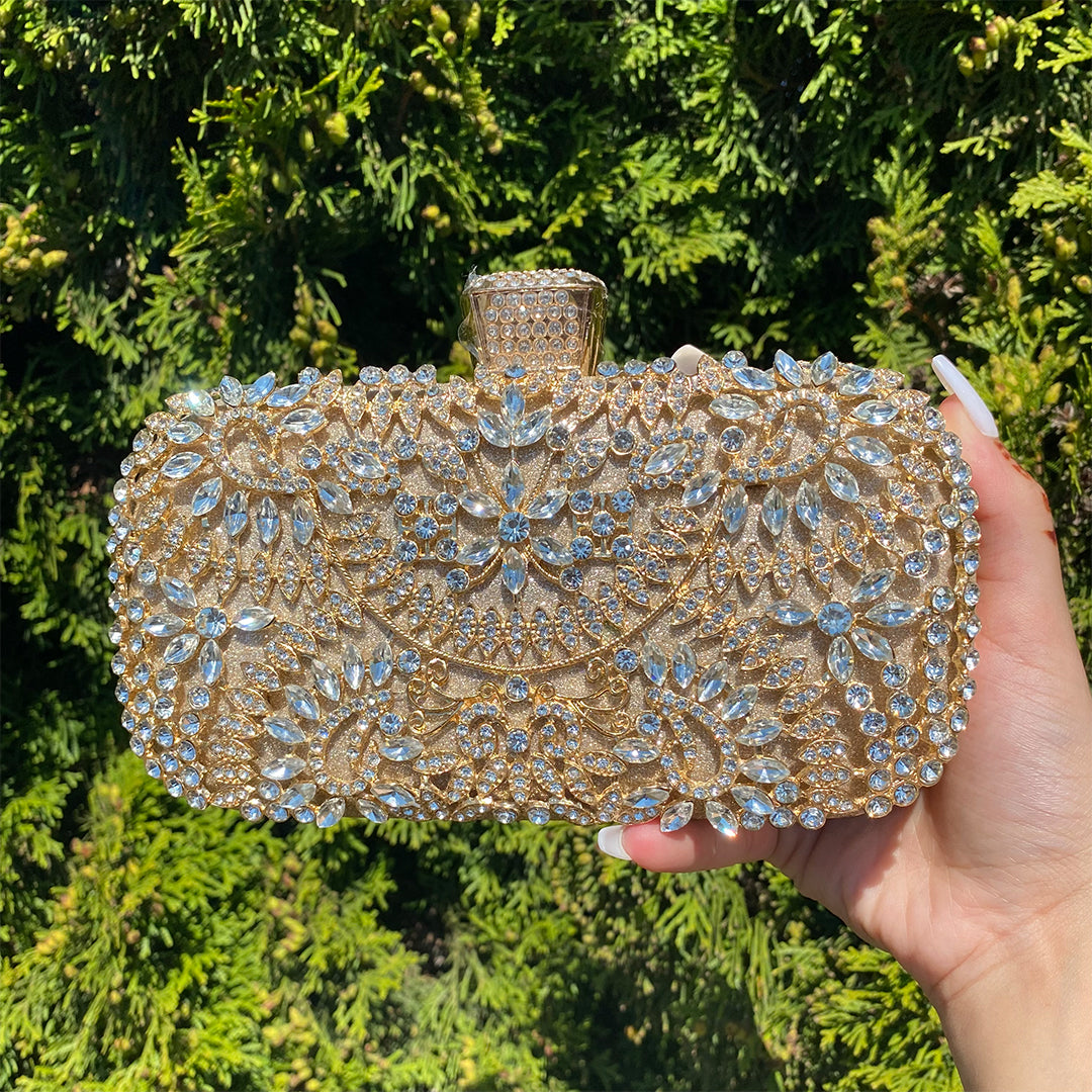 Santorini Flower Clutch Bag