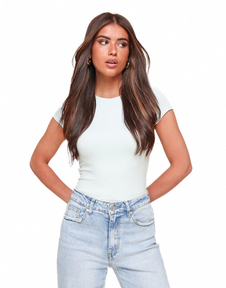 Light Blue Basic SS - Top