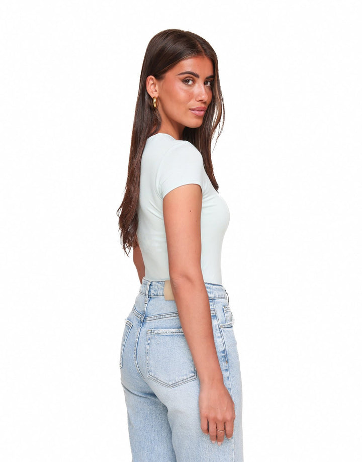 Light Blue Basic SS - Top