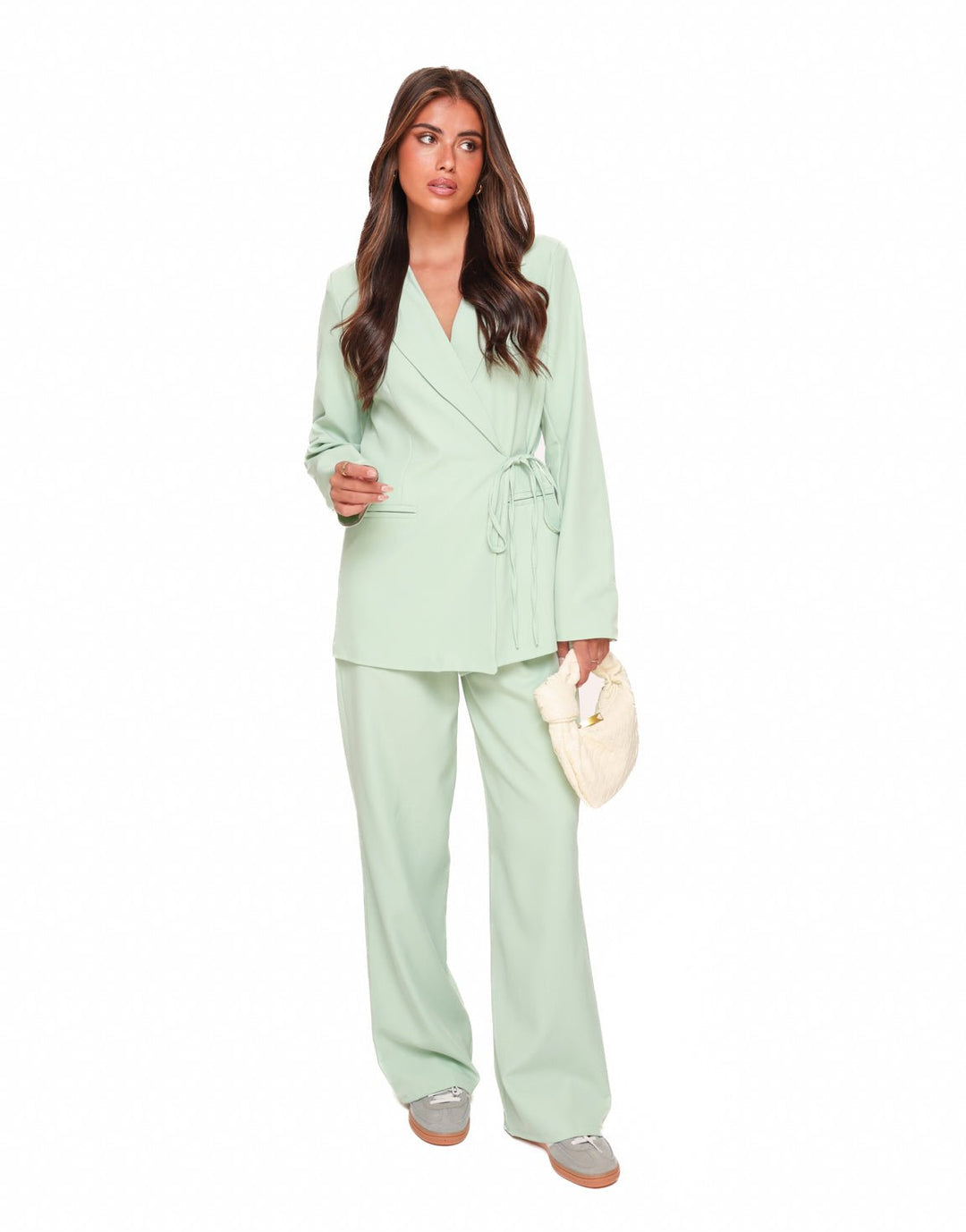 Mint Green Modern Elastic Band - Trousers