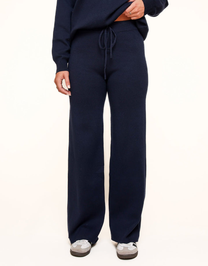 Navy Studio Knitted - Pants