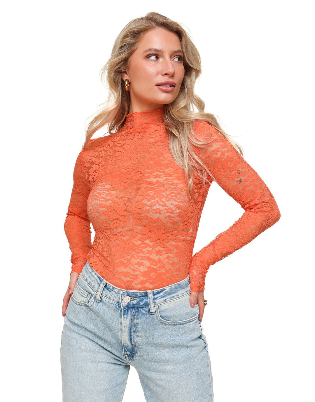 Orange Lace LS - Body