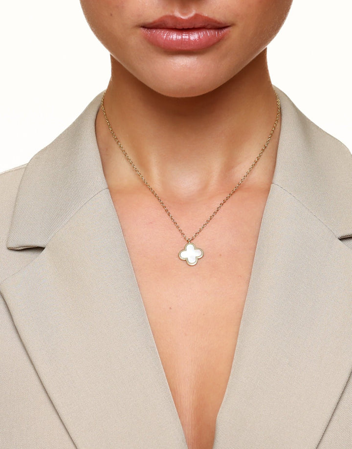 Witte Klaver - Ketting
