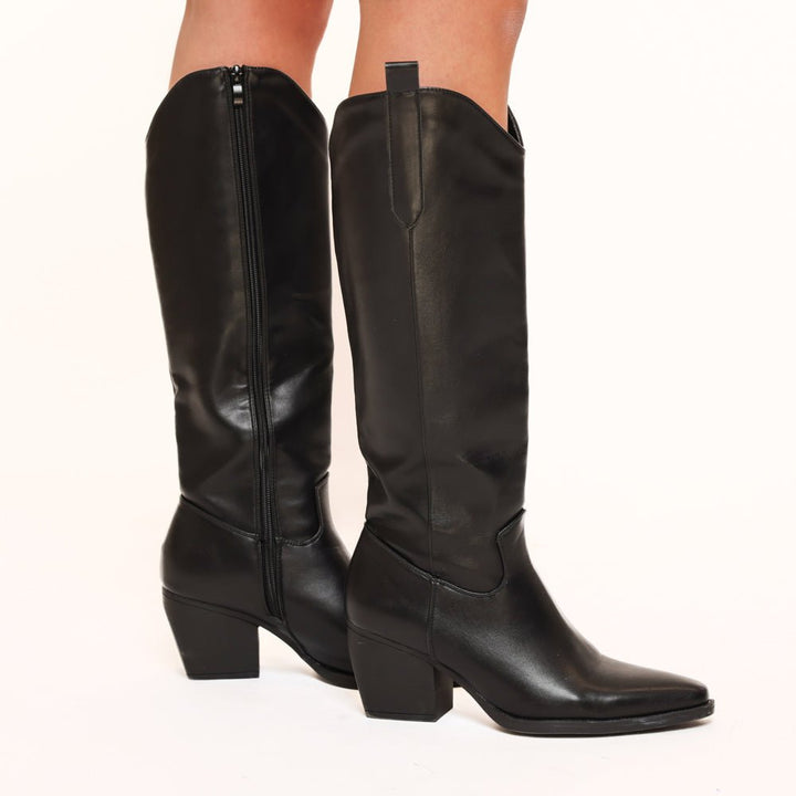 Black High Classic Cowboy - Boots