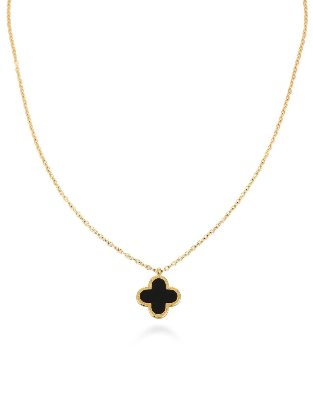 Zwarte Klaver - Ketting
