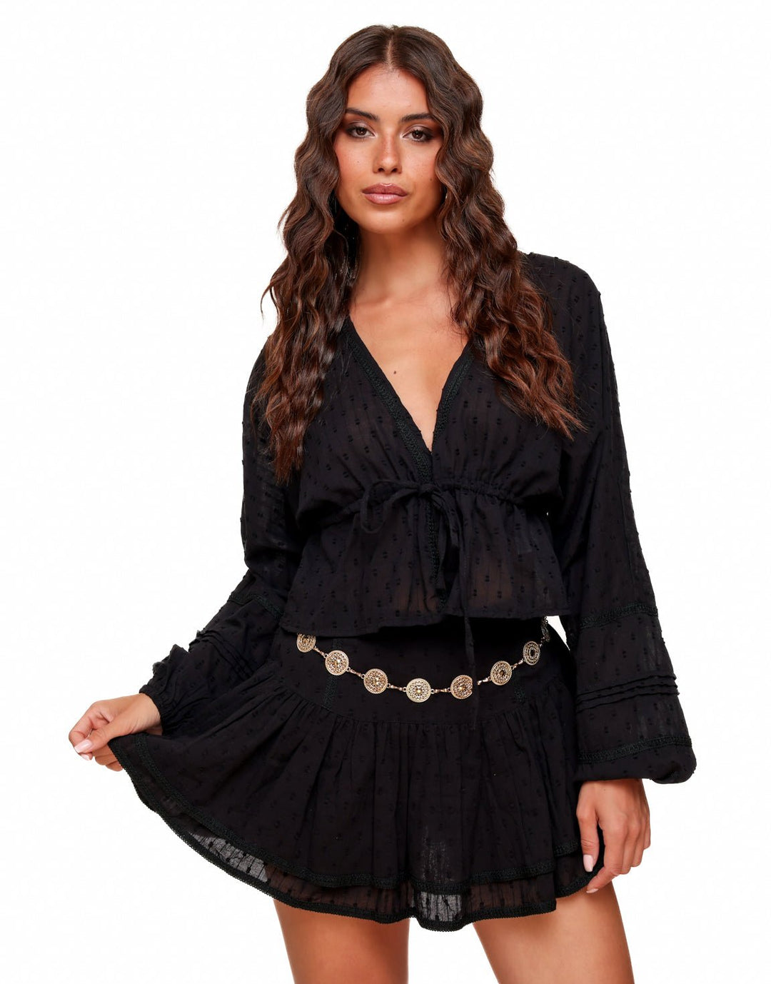 Black Ruffle - Skort